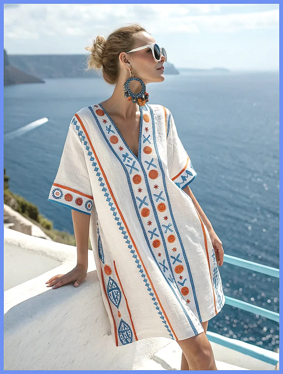 Floral Summer Dress - Женское летнее пляжное платье 2025 года