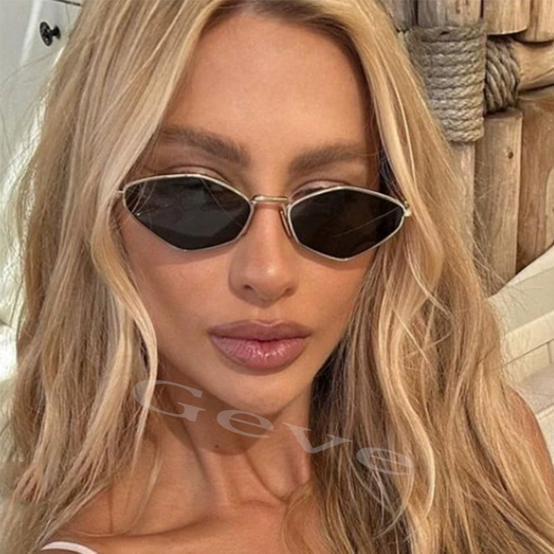 Women'S Fashion Trends Summer 2025 - Модные многоугольные маленькие солнцезащитные очки, женские
