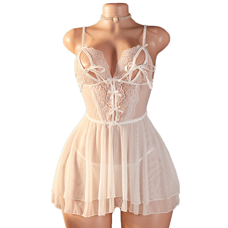 Floral Summer Dress - Прозрачное сексуальное женское белье: комплект из