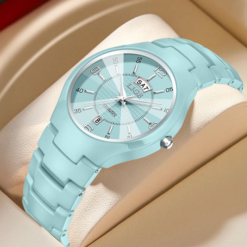 Fashion Women Watch - LIGE Роскошные элегантные кварцевые женские часы,