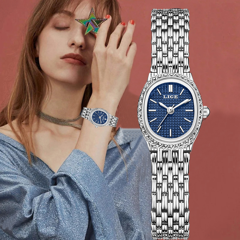 Fashion Women Watch - LIGE модные роскошные кварцевые женские часы