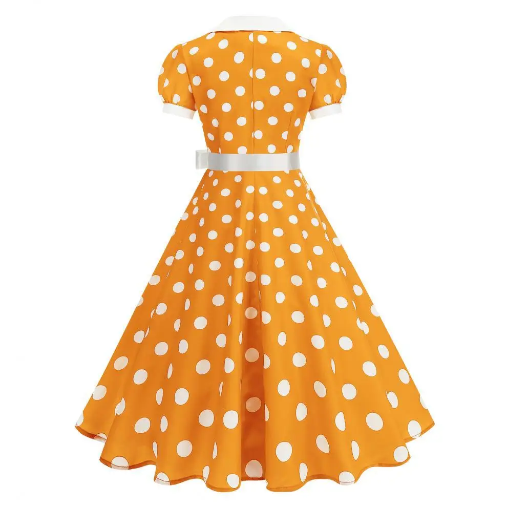 Women'S Fashion In The 60S - Винтажное летнее платье в горошек для