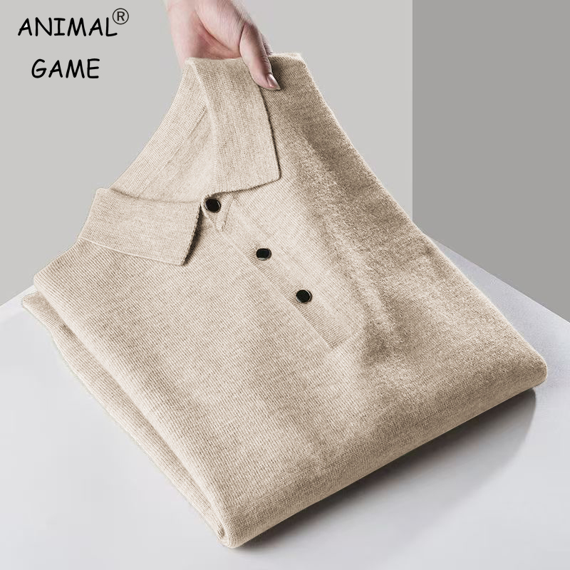 Ribbed Knit Sweater - Мужской свитер на молнии с длинным