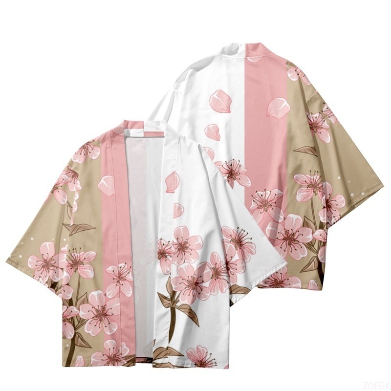 Kimono Cardigan Women - Летнее женское кимоно с цветочным принтом,