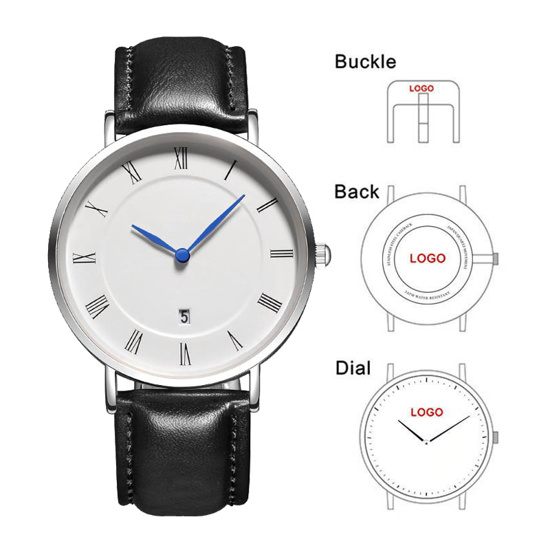 Fashion Women Watch - Женские Простые мужские часы с датой,