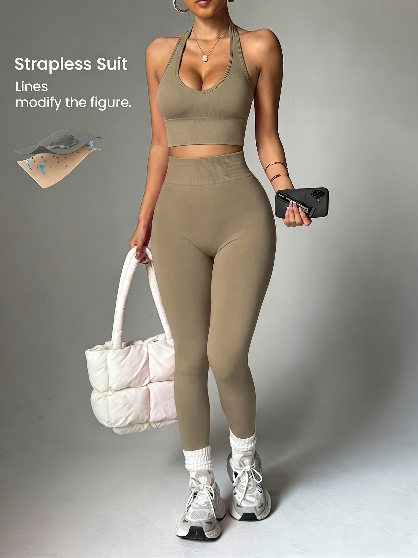High Waist Leggings - Комплект из 2 предметов: модный универсальный