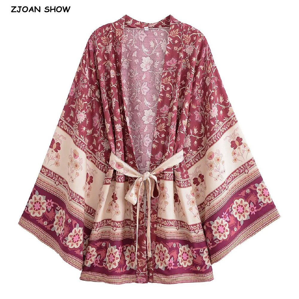 Kimono Cardigan Women - BOHO 2022, женское кимоно с контрастным