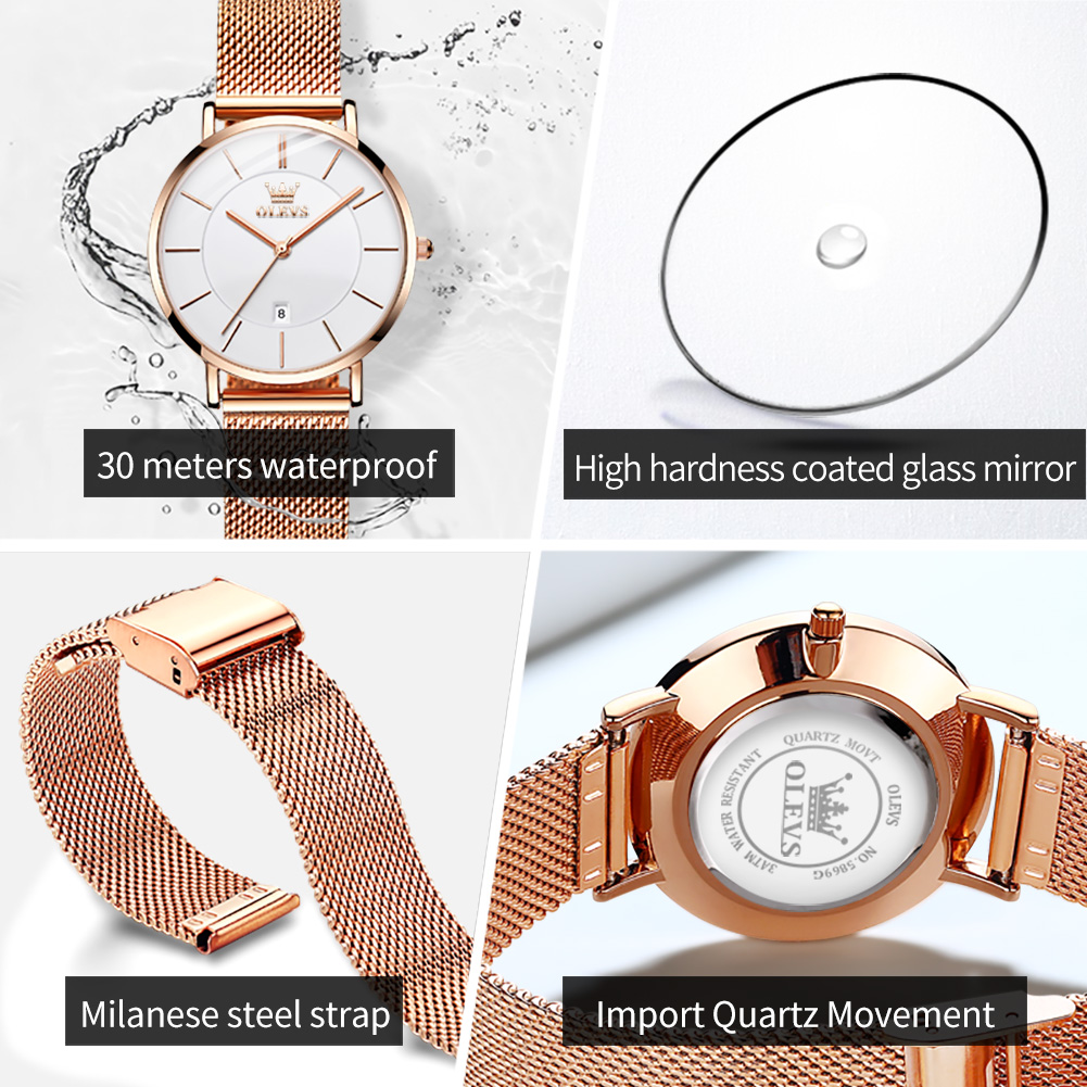 OLEVS женские часы 5869, элега – обзор и цена Fashion Women Watch
