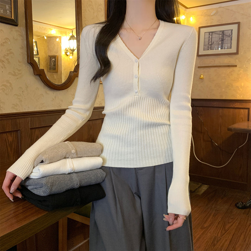 Эластичный облегающий вязаный  – обзор и цена Ribbed Knit Sweater