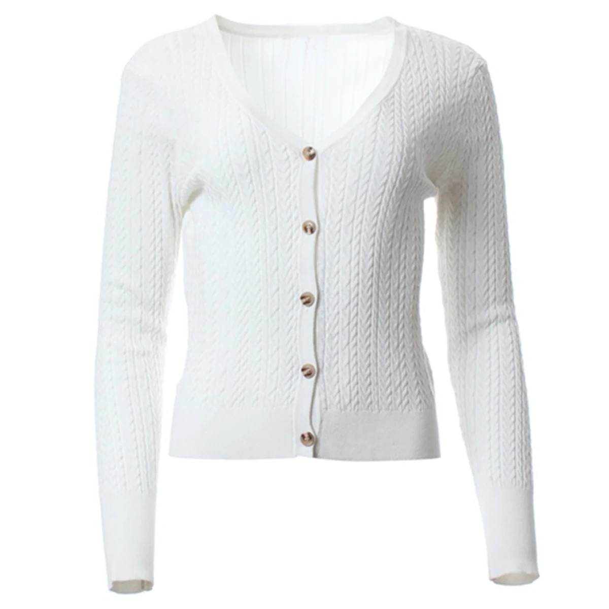 Женский эластичный вязаный кар – обзор и цена Ribbed Knit Sweater