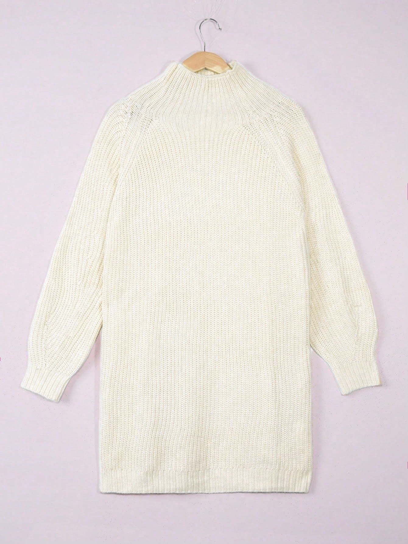 Вязаное платье больших размеро – обзор и цена Ribbed Knit Sweater