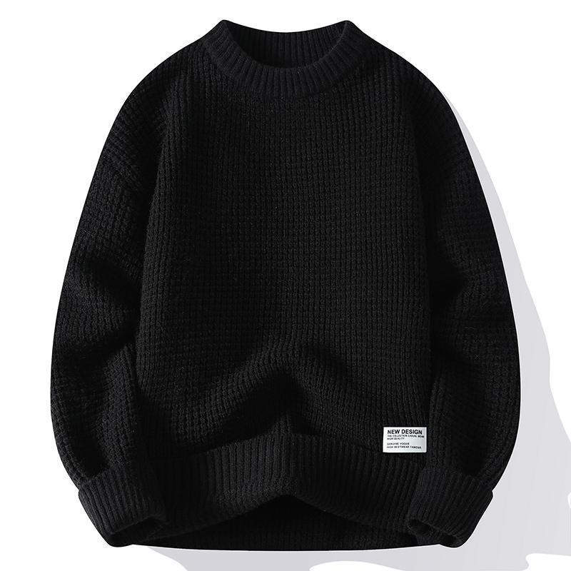 Мужской свитер, осенние модные – обзор и цена Ribbed Knit Sweater