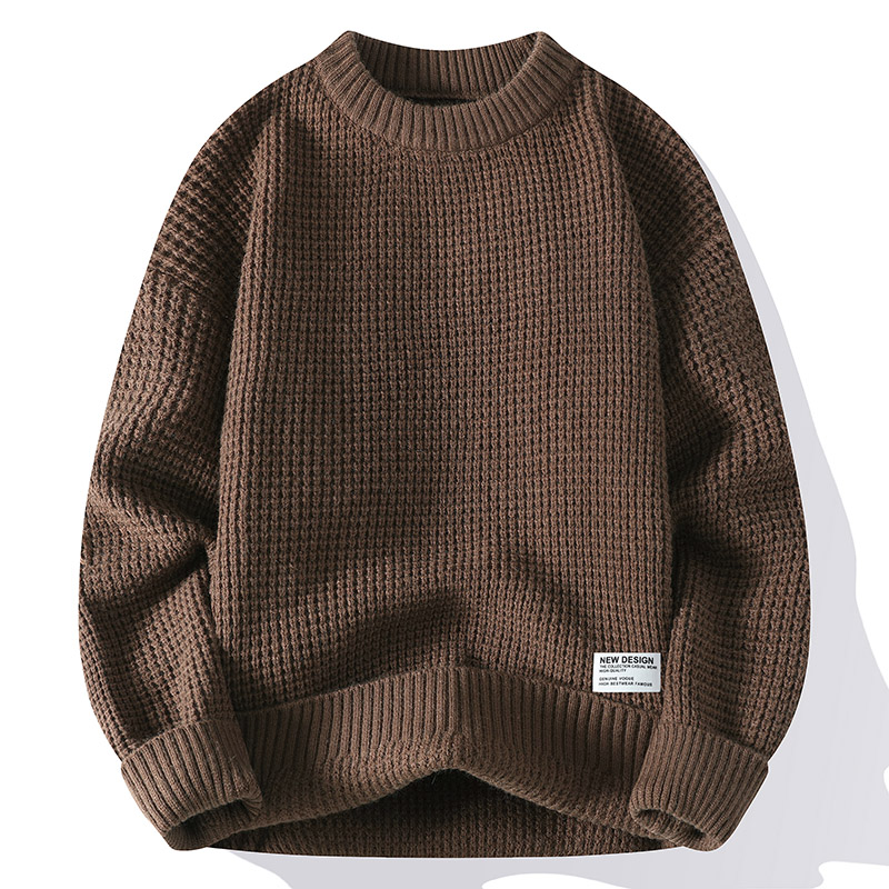 Мужской свитер, осенние модные – обзор и цена Ribbed Knit Sweater
