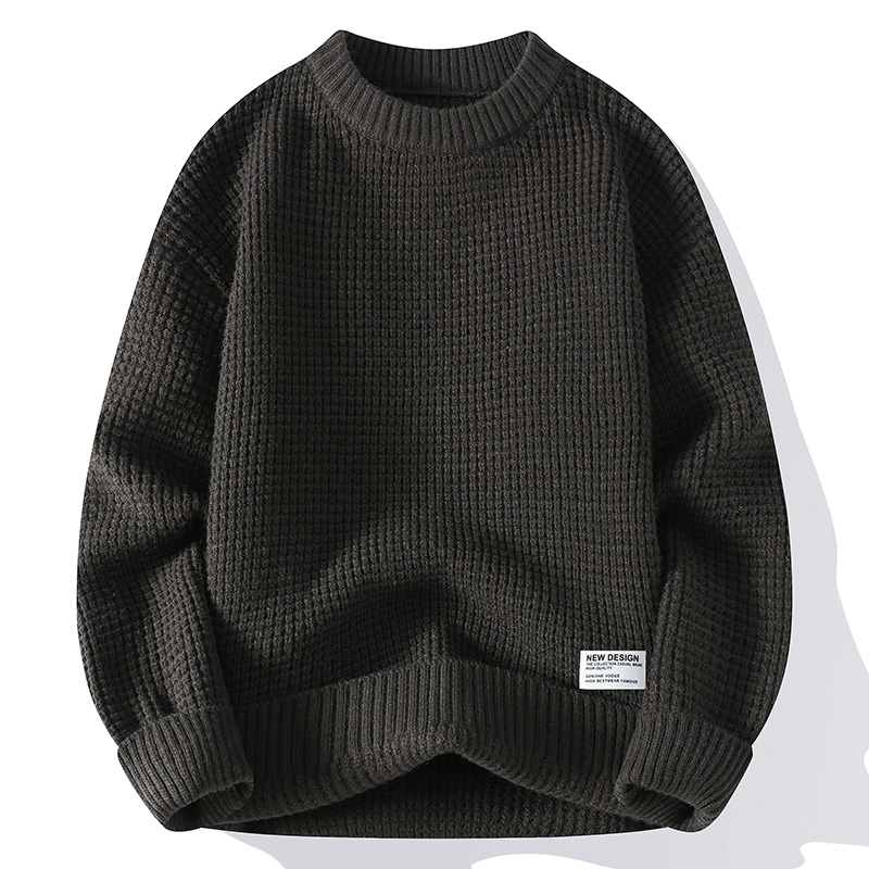 Мужской свитер, осенние модные – обзор и цена Ribbed Knit Sweater
