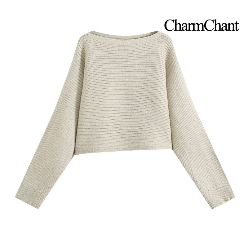 CHARMCHANT Женский комплект из – обзор и цена Ribbed Knit Sweater