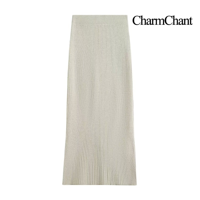 CHARMCHANT Женский комплект из – обзор и цена Ribbed Knit Sweater