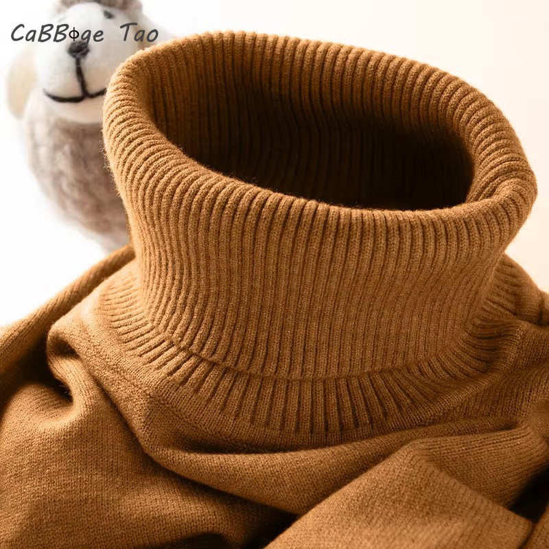 Мужской свитер с высоким ворот – обзор и цена Ribbed Knit Sweater