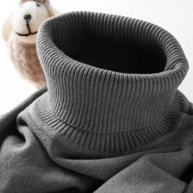 Мужской свитер с высоким ворот – обзор и цена Ribbed Knit Sweater